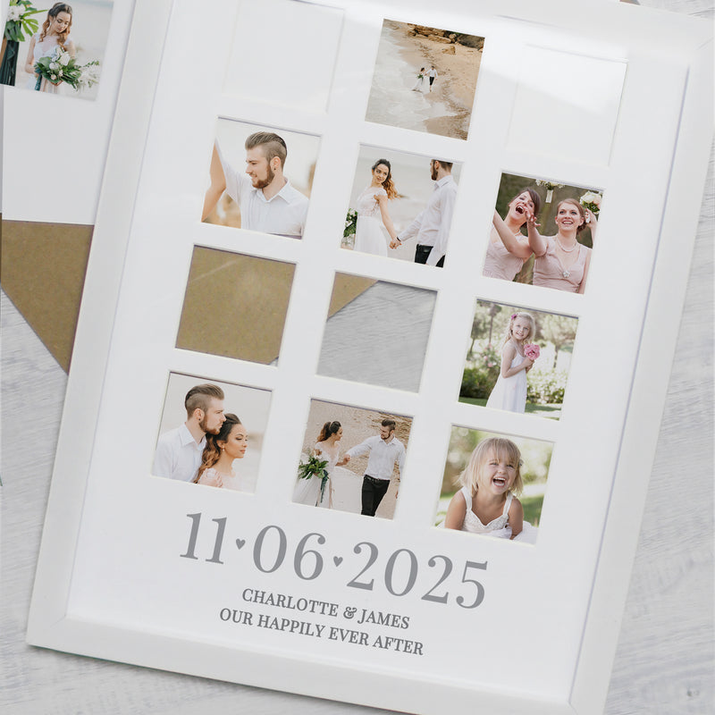 Personalised Special Date White Multi Photo Frame