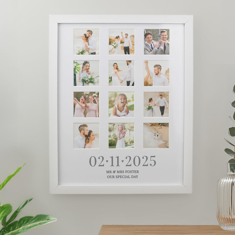 Personalised Special Date White Multi Photo Frame