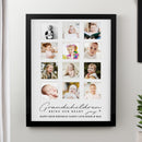 Personalised Grandchildren Black Multi Photo Frame