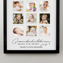 Personalised Grandchildren Black Multi Photo Frame