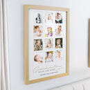 Personalised Grandchildren Oak Multi Photo Frame