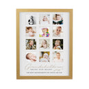 Personalised Grandchildren Oak Multi Photo Frame