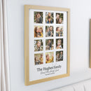Personalised Family Oak Multi Photo Frame