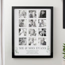 Personalised Wedding Black Multi Photo Frame
