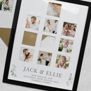 Personalised Wedding Black Multi Photo Frame