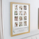 Personalised Wedding Oak Multi Photo Frame