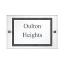 Personalised Slate Effect Acrylic House Sign