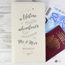 Personalised Couples Travel Document Holder