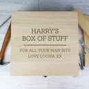 Personalised Any Message Large Wooden Keepsake Box