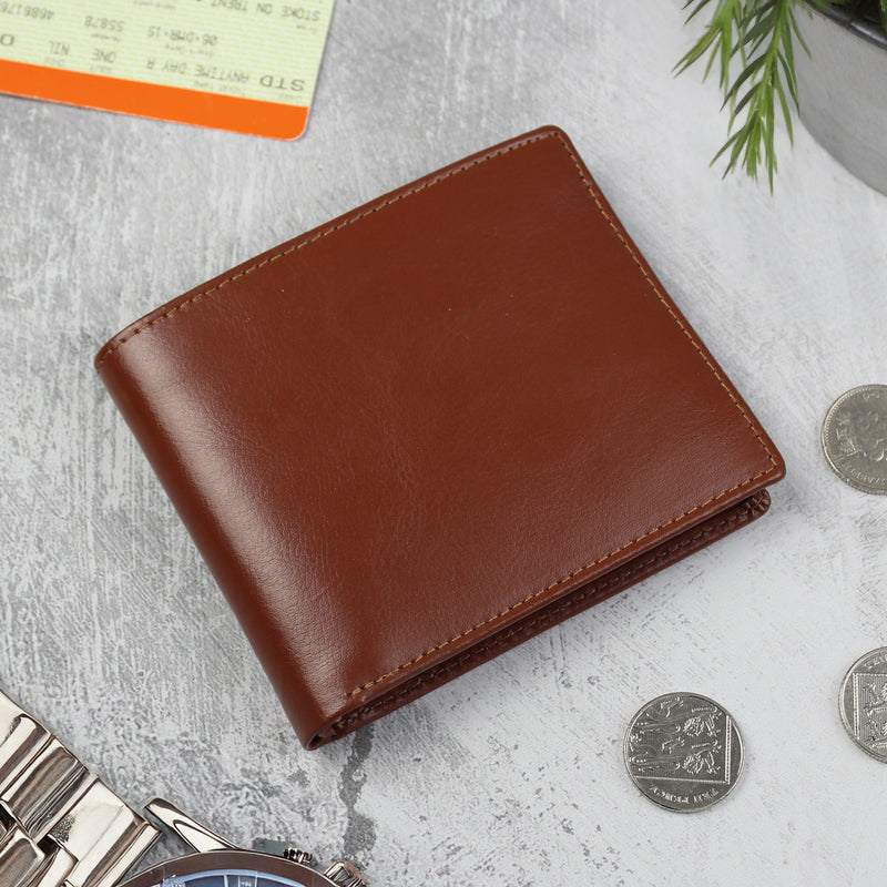 Personalised Tan Leather Wallet