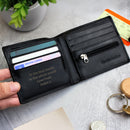 Personalised Black Leather Wallet