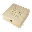 Personalised Engraved Floral Wooden Keepsake Box