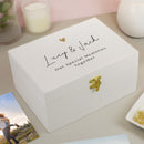 Personalised Gold Heart Small Memory Box