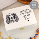 Personalised Dog Breed White Wooden Storage Box