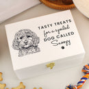 Personalised Dog Breed White Wooden Storage Box