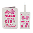 Personalised Cowgirl Luggage Tag & Passport Holder
