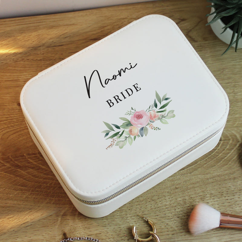 Personalised Wedding Travel Jewellery Box