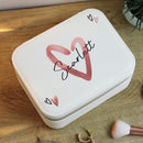 Personalised Heart Travel Jewellery Box