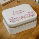 Personalised Floral Travel Jewellery Box