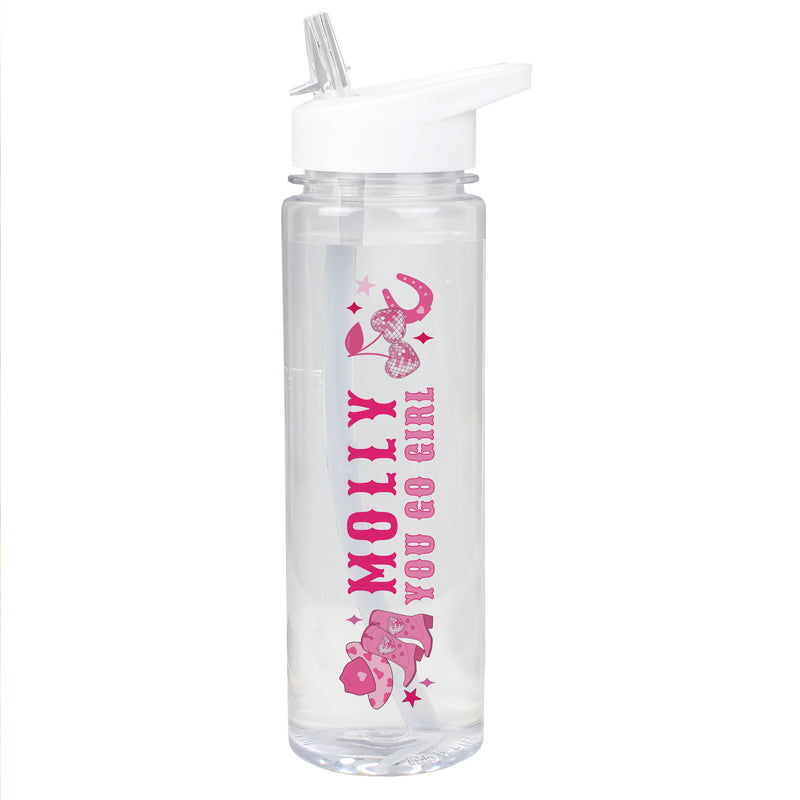 Personalised Cowgirl Water Bottle