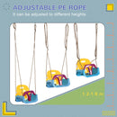 Outsunny 3 In 1 Kids Swing Seat, Adjustable Toddler Swing Chair, Light Blue