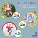 Outsunny 3 In 1 Kids Swing Seat, Adjustable Toddler Swing Chair, Light Blue