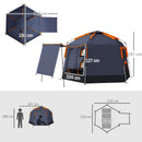 Outsunny 2-4 Person Tent, Instant Pop Up Camping Tent
