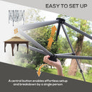 Outsunny 3 x 3(m) Pop Up Gazebo, Instant Shelter with Mosquito Netting, Khaki