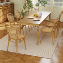 HOMCOM Modern Geometric Rug, Thick Plush, Non-Slip,Cream