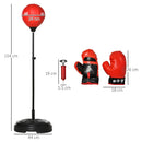 HOMCOM Boxing Punchbag Set