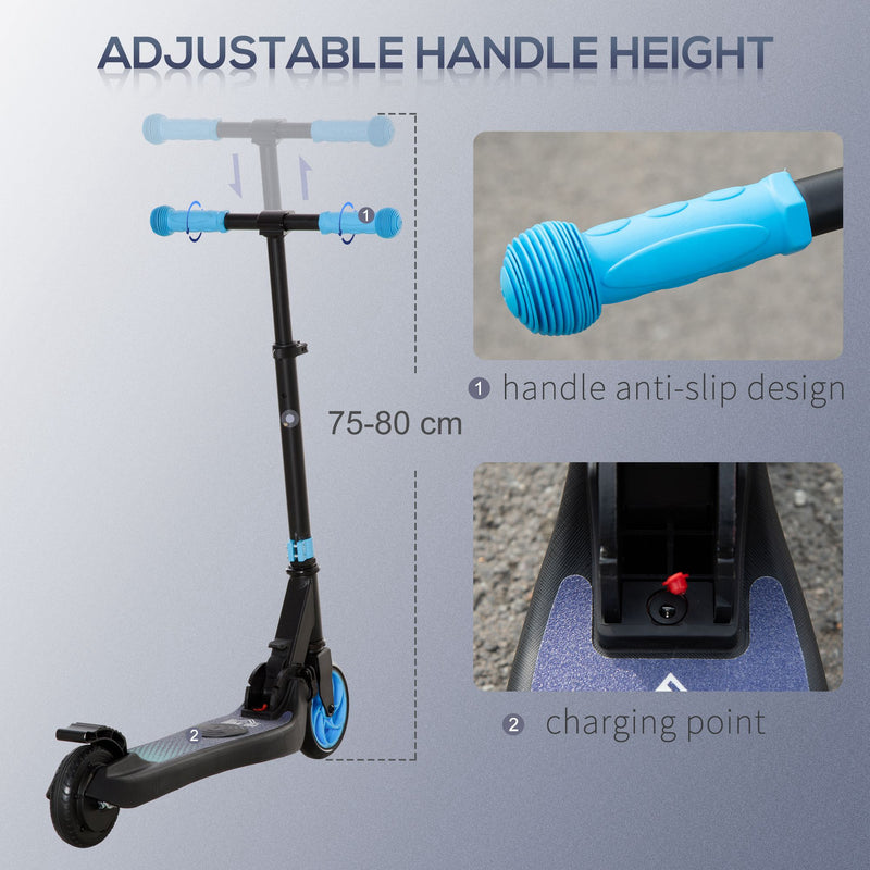 HOMCOM Folding Electric Scooter With Rear Wheel Brake