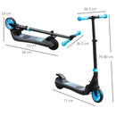 HOMCOM Folding Electric Scooter With Rear Wheel Brake