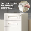 Vinsetto Lockable Mobile Filing Cabinet w/ 3 Drawers 39 x 48 x 60 cm