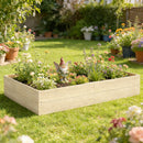 Outsunny Wooden Raised Bed for Garden, 620L Extra Large Raised Garden Bed