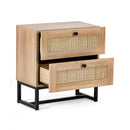 Padstow 2 Drawer Bedside - Oak