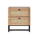 Padstow 2 Drawer Bedside - Oak