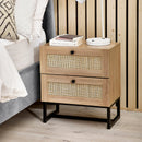 Padstow 2 Drawer Bedside - Oak