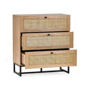 Padstow 3 Drawer Chest - Oak