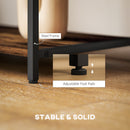 HOMCOM TV Unit For TVs Up To, Industrial TV Stand With Shelves