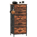 HOMCOM Fabric Chest of Drawers, 4 Drawer Dresser for Bedroom