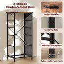 HOMCOM Fabric Chest of Drawers, 4 Drawer Dresser for Bedroom