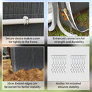 Outsunny Outdoor Garden Storage Shed Waterproof Bike Tent  W/ Zipper Doors