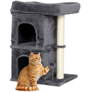 PawHut Small Cat Tree For Large Adult Cats Up To 7 KG With Large Perch 66 Cm