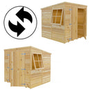 Pent Double Door Shiplap Shed