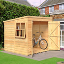 Pent Double Door Shiplap Shed