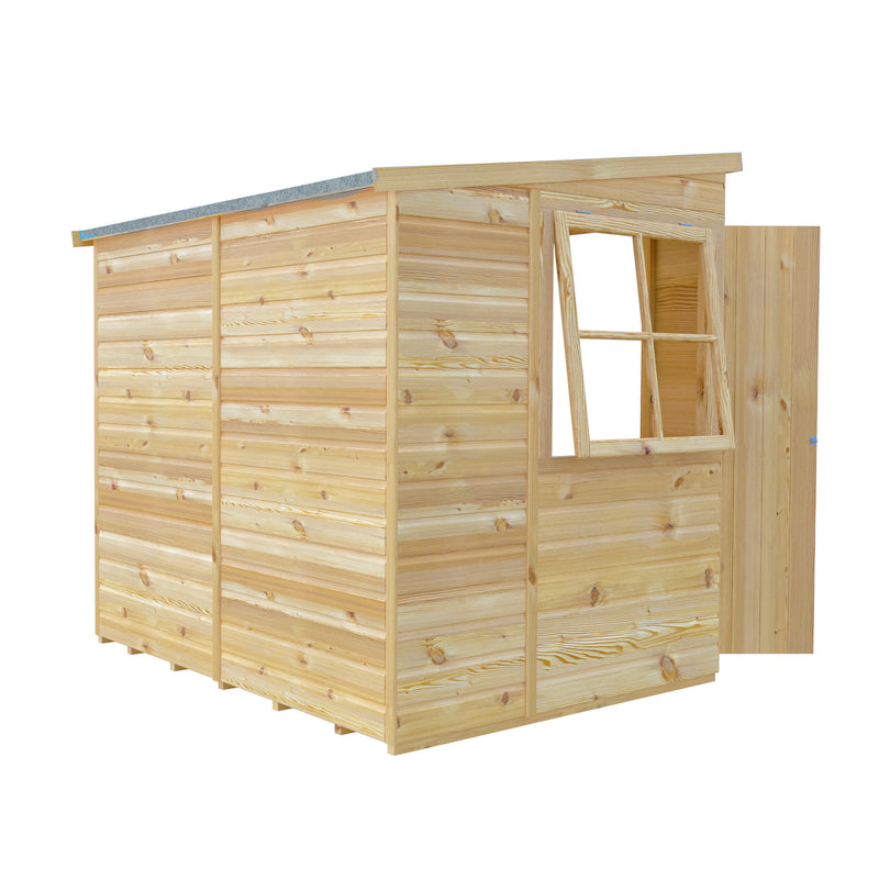 Pent Double Door Shiplap Shed