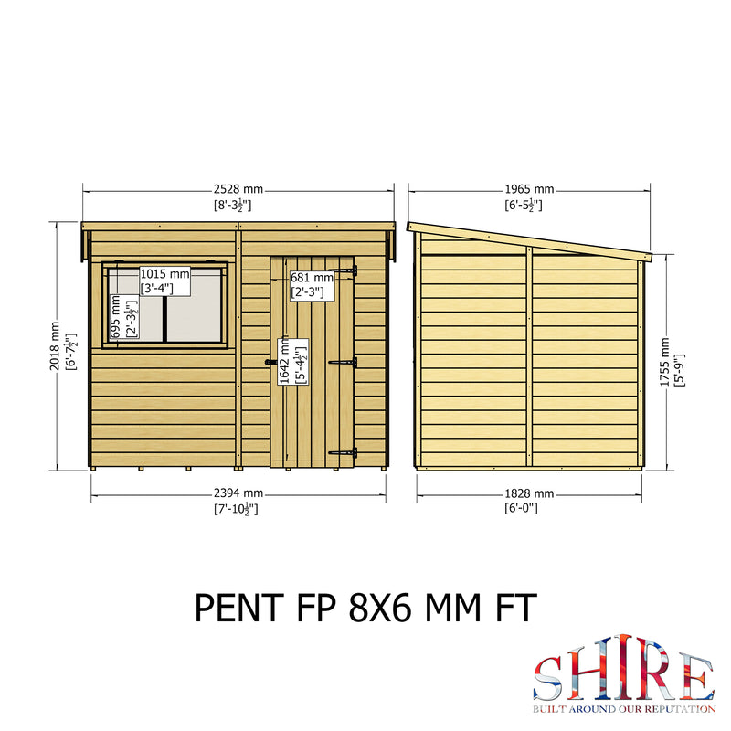 Pent Shiplap Shed