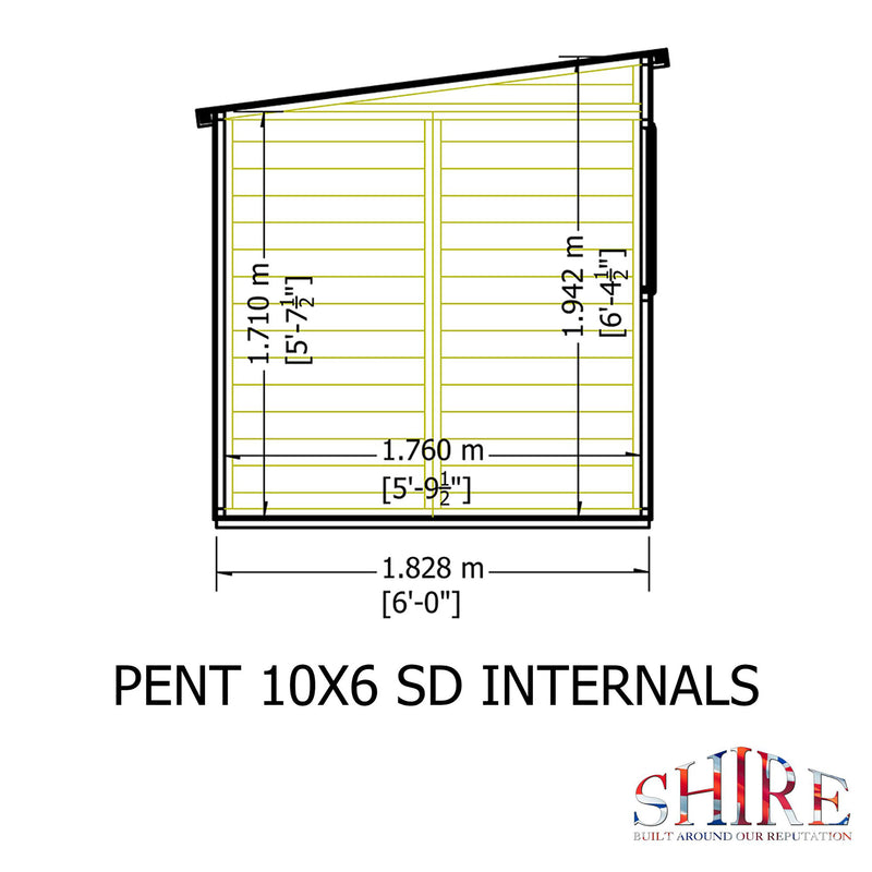 Pent Shiplap Shed