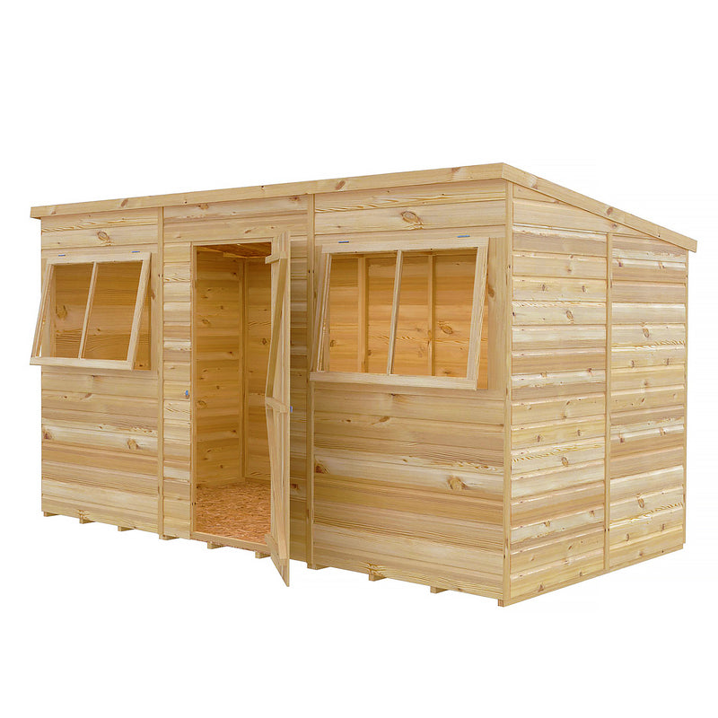 Pent 12 X 6 Shiplap Shed