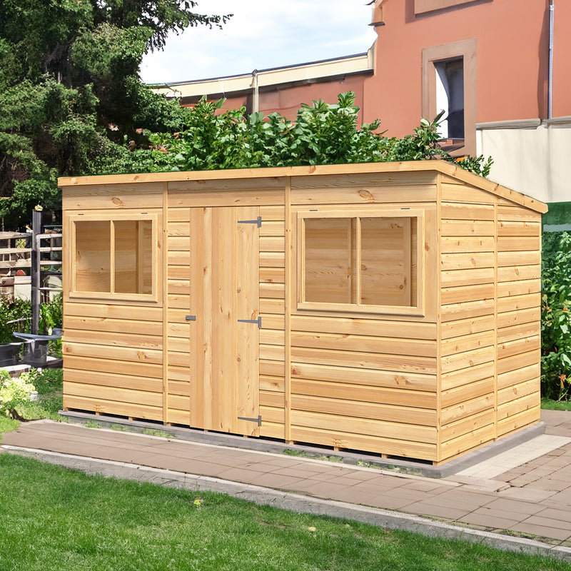 Pent 12 X 6 Shiplap Shed